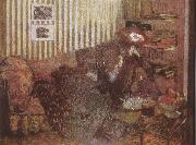 Edouard Vuillard Woman lying on the sofa oil painting